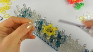 Весёлая ромашка 3Д из резинок Rainbow Loom Цветок 3Д на станке