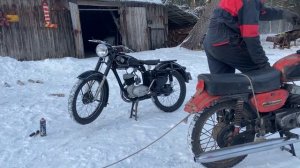 Мотоцикл К-58 1959 г. VS Минск 1989 г.