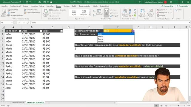 Excel Nível Básico - Aula 2 [Comece Seus Estudos de Excel por Esse Vídeo] смотреть онлайн