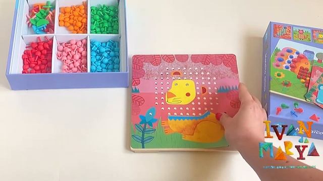 Мозаика Животные Djeco смотреть онлайн