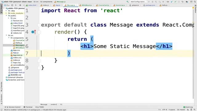 175 Simple demo of a parameterized React component смотреть онлайн