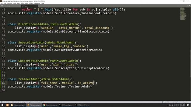 Create Trainer model & migration in django | Django Full Course: Gym Management System #21