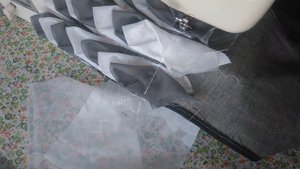 коврик из старых вещей (органзы, вуали)