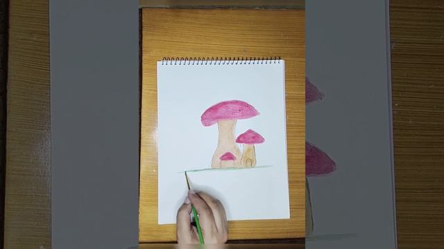 "Magical Mushroom Watercolor Painting ?? | Step-by-Step Tutorial"