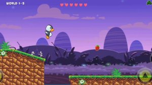 Penguin Adventure: Super Penguin Adventure run World 1 Level 1-5
