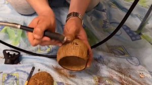 Как сделать декорацию для аквариума своими руками из кокоса