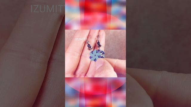 Из холодного фарфора. #мозаика #лепка #холодныйфарфор #серьги