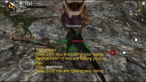 Крутой симулятор выживания динозавра онлайн ◉ Dinos Online