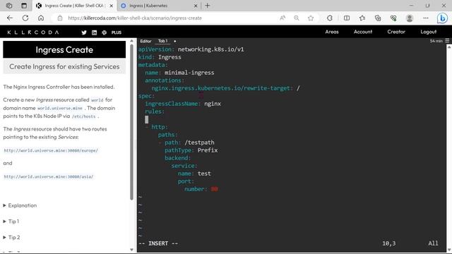 Certified Kubernetes Administrator (CKA) Exam Practice Questions -2023- Part 16 - Ingress Controlle