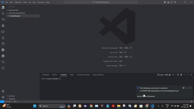 Create Python Environment in 2 Minutes |  VS Code Workspace  | Coding for Beginners (2023)