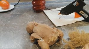 DIY: Осенняя поделка. Зайчик из камыша.