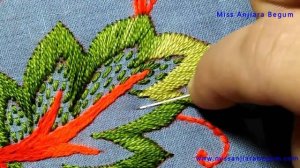Hand Embroidery Canvas, Simple Flower Embroidery Design, Free Floral Embroidery Design, Stitch-325