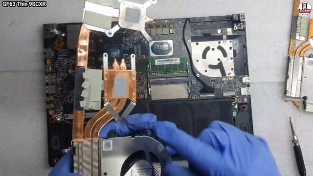 How To Replace CPU & GPU cooling Heatsink Fan MSI GF63 THIN / Disassembly And Assembly смотреть онлайн