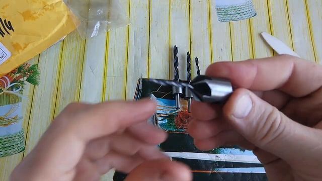 Распаковка свёрл с зенкером по дереву с Али | Unpacking drill with countersink on wood with Ali смотреть онлайн