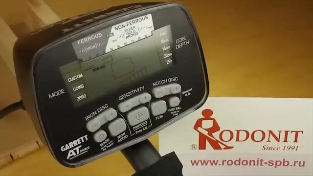 Органы управления металлоискателя Garrett AT PRO смотреть онлайн