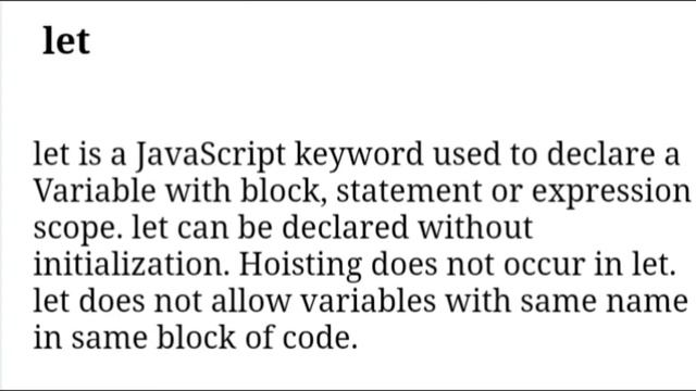JavaScript Tutorial: JavaScript Variable Types | var, let and const