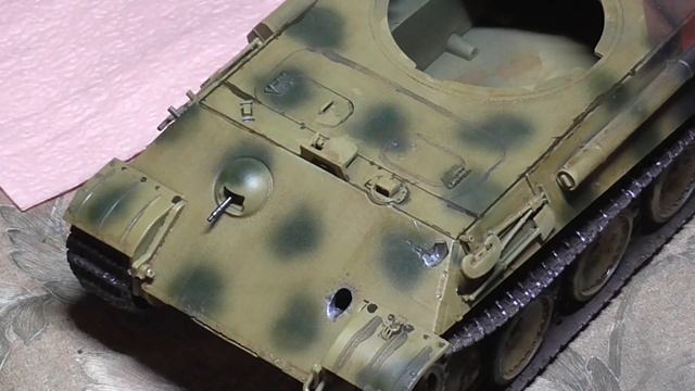 Модель сгоревшей "Пантеры". Смывка./Model burned-out "Panther". Wash. смотреть онлайн