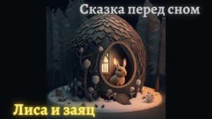 ЛИСА И ЗАЯЦ ? | АСМР ? спокойное чтение | ? Сказка на ночь | Изображения MidJourney