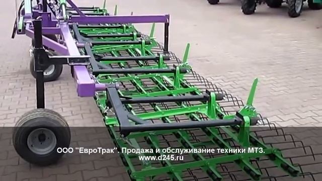 Борона пружинная Кактус 9НВ для тракторов МТЗ смотреть онлайн