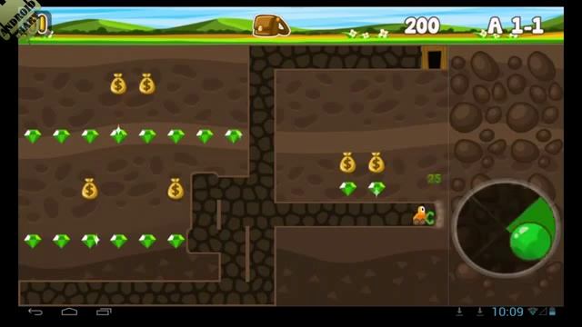 Digger HD Диггер Обзор Игры на Андроид, HD Геймплей смотреть онлайн