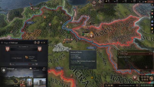 Kingdom of Poland #4 Radom Conquest - Crusader Kings 3 - CK3 Let's Play смотреть онлайн