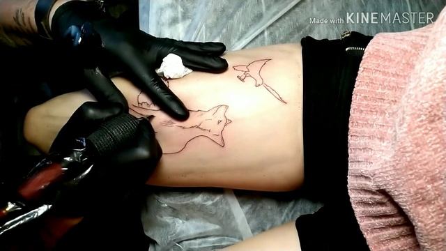 ТАТУИРУЕМ ЛИСУ ЗА 4 МИНУТЫ смотреть онлайн