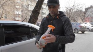 Удобная чистка стёкл на автомобиле ( лайфхак)