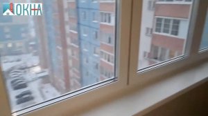 Установка тёплой лоджии пвх с доборным профилем