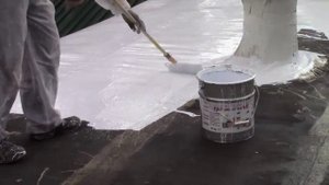 Гидроизоляция кровли без снятия старого битумного ковра, полиуретановыми жидкими мастиками