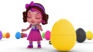 Pinky and Panda Fun play with Surprise Eggs and Street Vehicles Toys