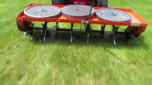 Agri-Fab 45-0299 48-Inch Tow Plug Aerator Running