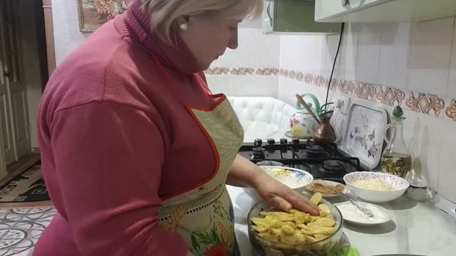 Картошка с мясом пофранцузски в духовке