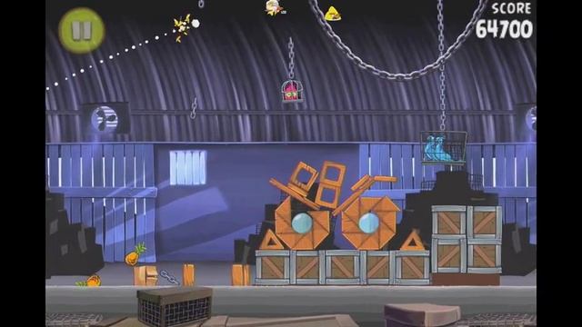 Angry Birds Rio Level 30 (2-15) Smugglers Den 3 Star Walkthrough смотреть онлайн