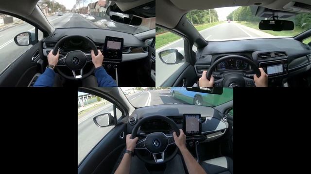 Renault ZOE INTENS 2020, CAPTUR II 2020, Nissan LEAF 2019 POV Driving смотреть онлайн