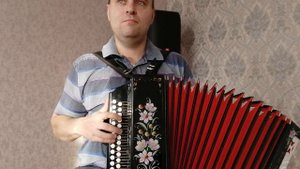 Белым снегом на гармони, 2-ой вариант, пробую играть на слух