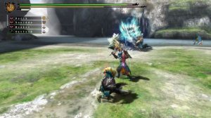 Monster Hunter 3 Ultimate - zinogre full team part 2 english commented