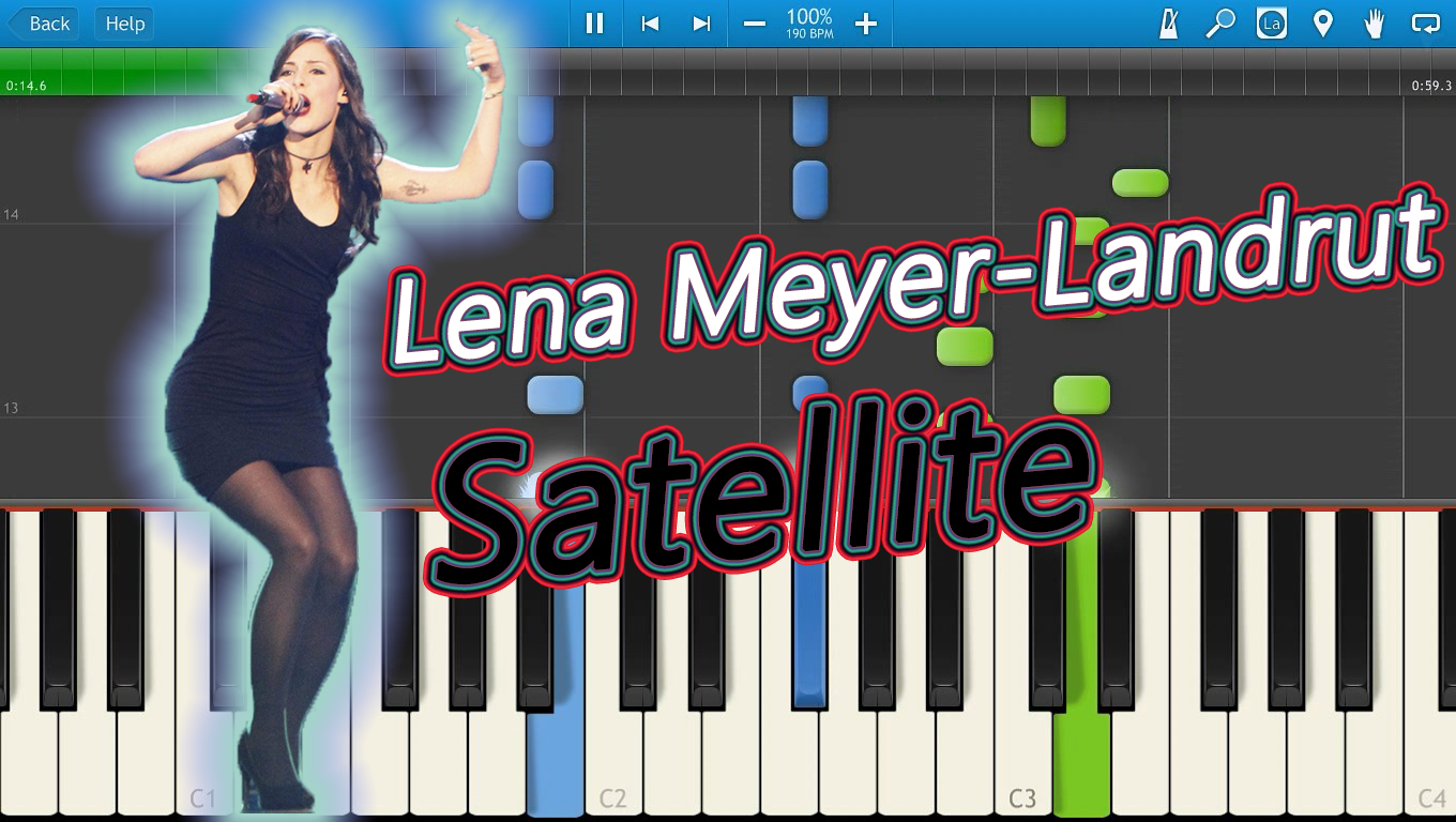 Lena play. Гр. Сателлит на пианино. Lena Meyer Landrut Satellite Piano Notes.