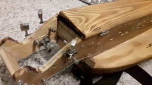 Самодельная колесная лира б/у, внешний вид.