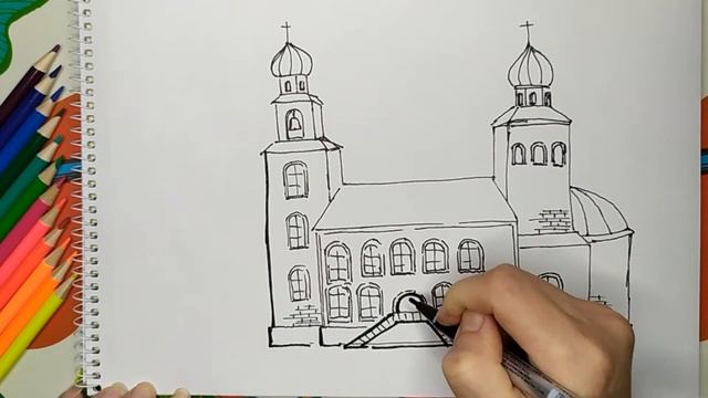 Церковный собор  Рисунок