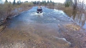 Квадроцикл РМ 650-2. Езда по разливу.