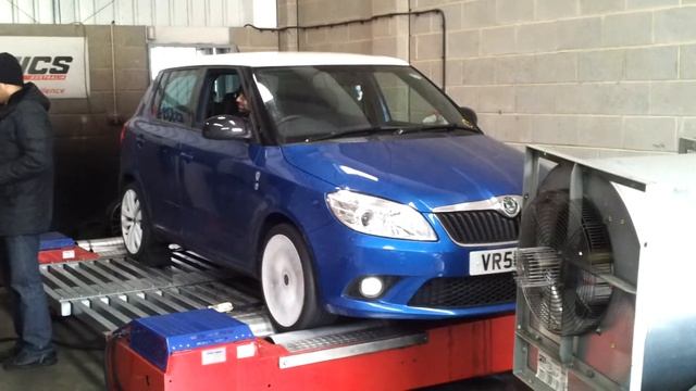 Skoda Fabia vRS TSi On The Rolling Road @ Evolve Automotive (Run 2)