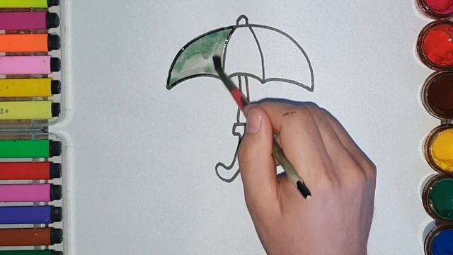 Bolalar uchun soyabon rasm chizish | Drawing an umbrella for children | Рисование Зонтик для смотреть онлайн