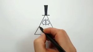 Как правильно рисовать била из гравити фолз