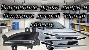 Ручки салона и молдинги дверей в Весту (Глянец).