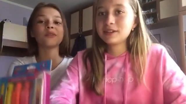 Наша СОВМЕСТНАЯ канцелярия||Наше первое видео! смотреть онлайн