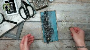 Мужская открытка из 5 составляющих. Мастер-класс. Скрапбукинг