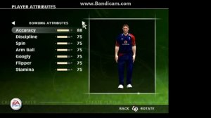 Create player with 100% attributes in cricket 07 and saving player