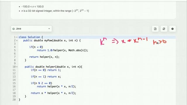 Pow(x, n) | LeetCode 50 | Calculate Power of a Number смотреть онлайн