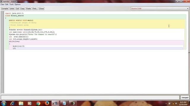 Bluej Binary search in Arrays 10 min tutorial | Learn Bluej Easily | Learn About Array | смотреть онлайн