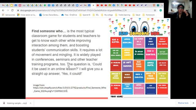 Some ideas for English teachers online: Find someone who... online activity смотреть онлайн